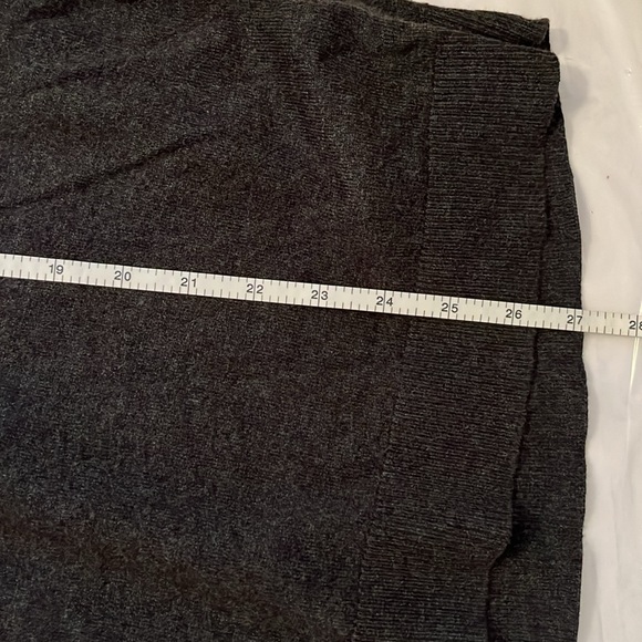 LOFT oversized sweater women’s S gray v-neck sleeveless cotton - Picture 7 of 7